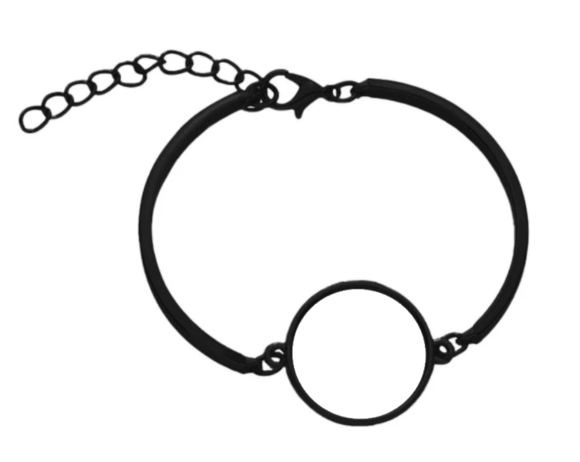 Gloss Black Photo Bracelet - Luxe Custom Designer