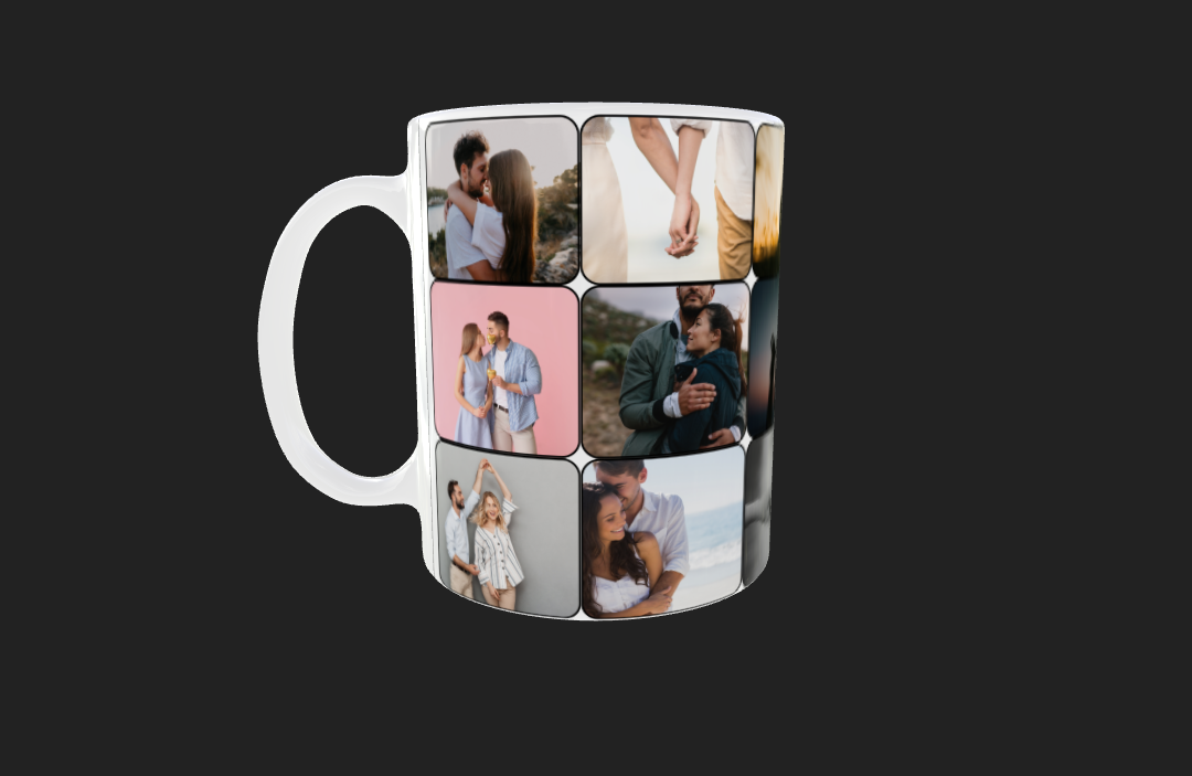 18 Panel Collage Photo Mug - Luxe Custom Designer