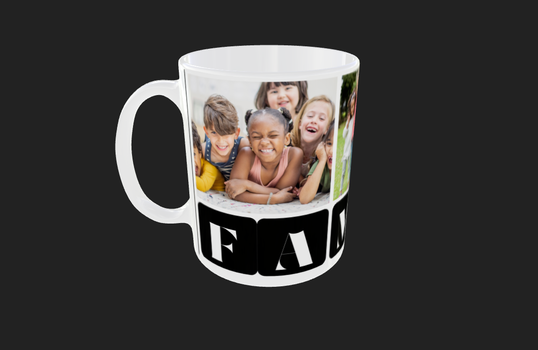 3 Panel Family Mug - Luxe Custom Designer