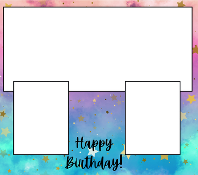 3 Image Birthday Slate - Luxe Custom Designer