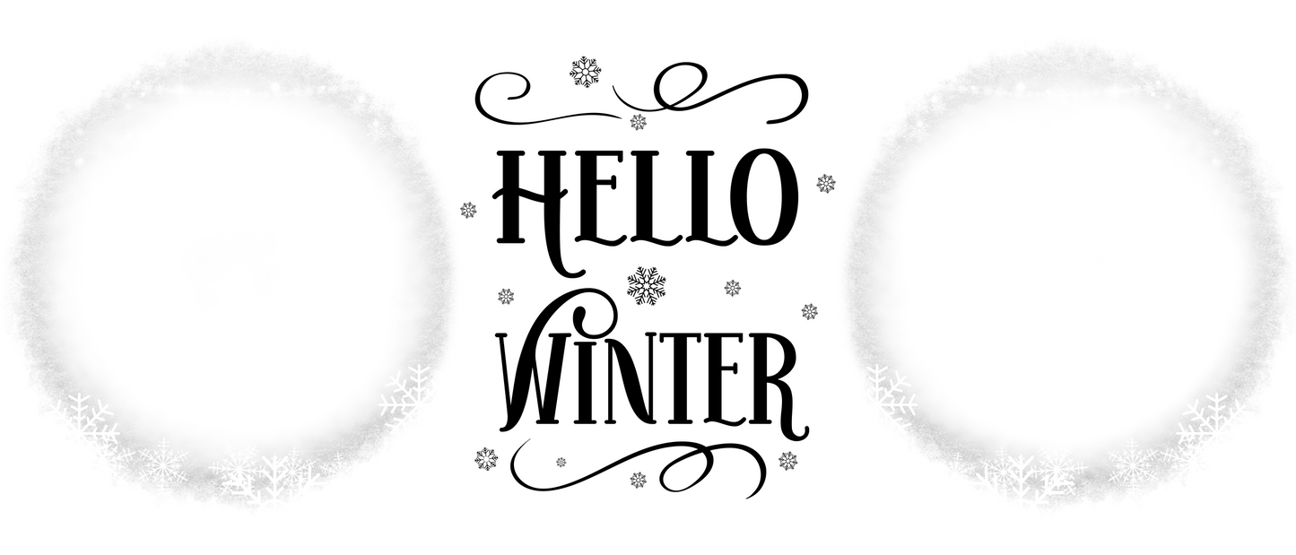 Hello Winter Mug 2 x Photo - Luxe-Custom-Designer