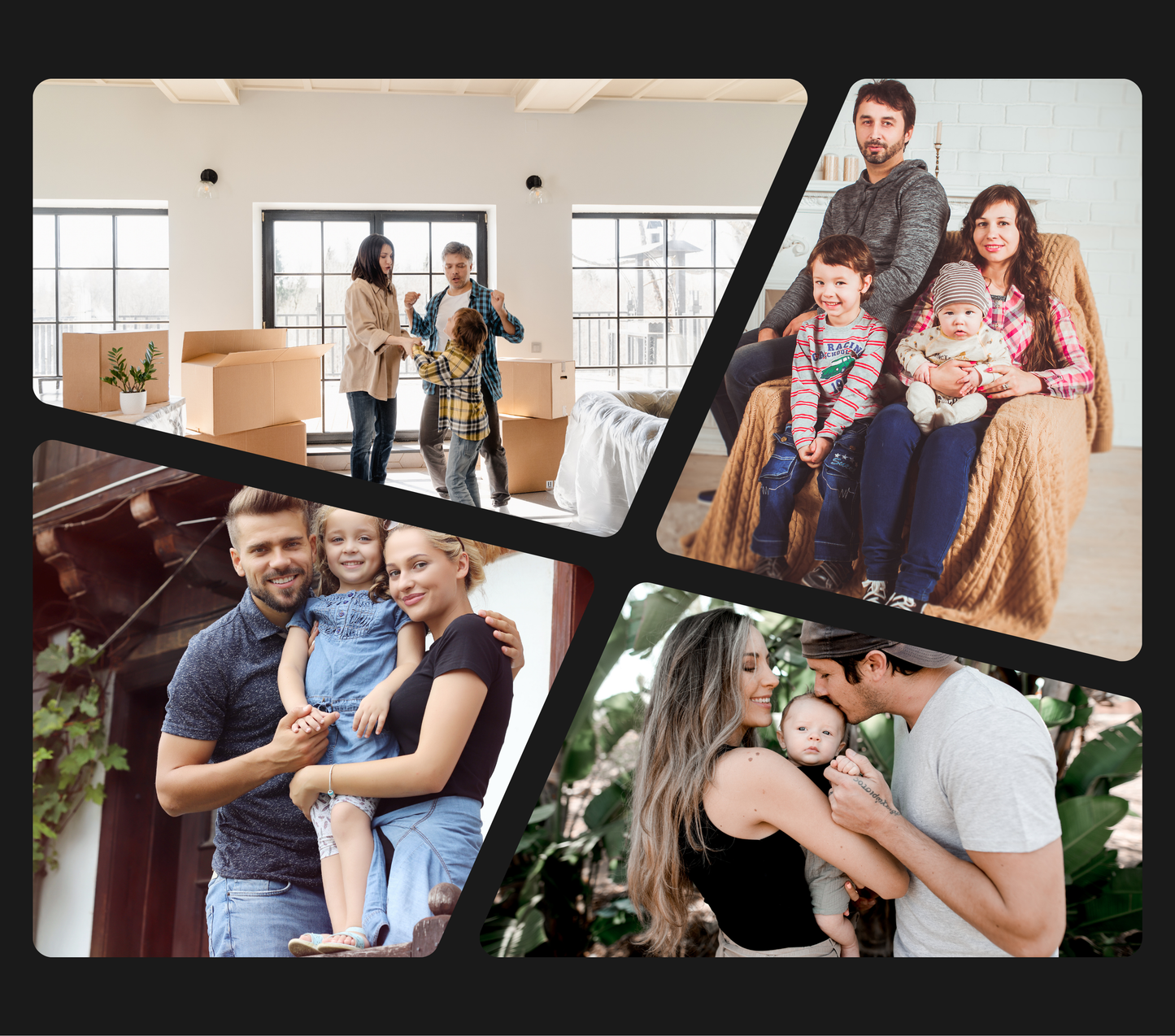 4 Panel Collage Photo Slate - Luxe-Custom-Designer