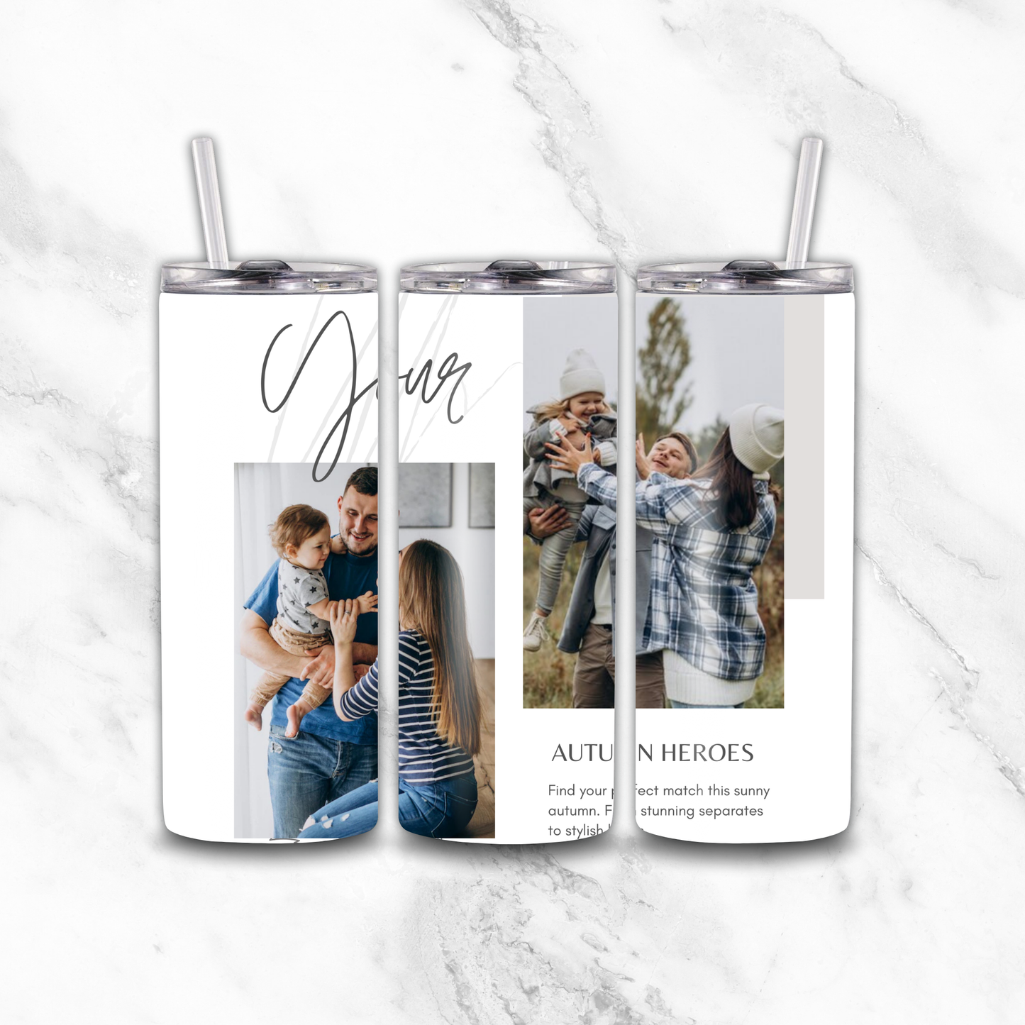 2 Image 20OZ Tumbler