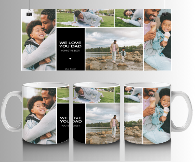 6 Image Dad Mug