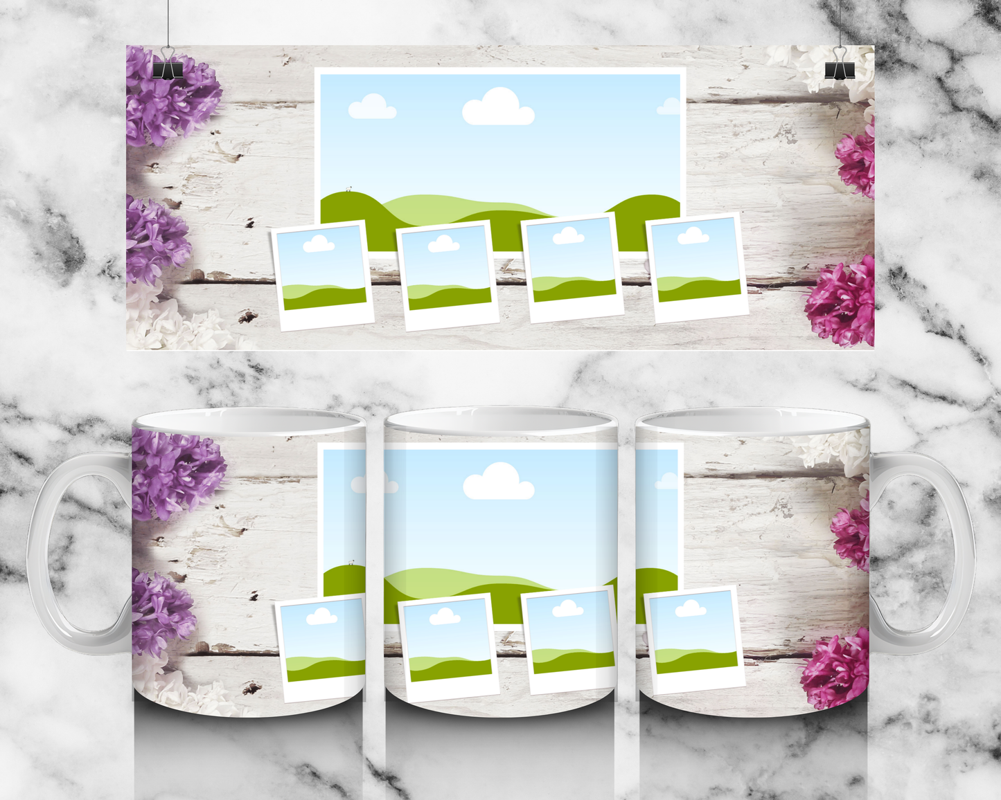 5 Panel Photo Mug - Luxe-Custom-Designer