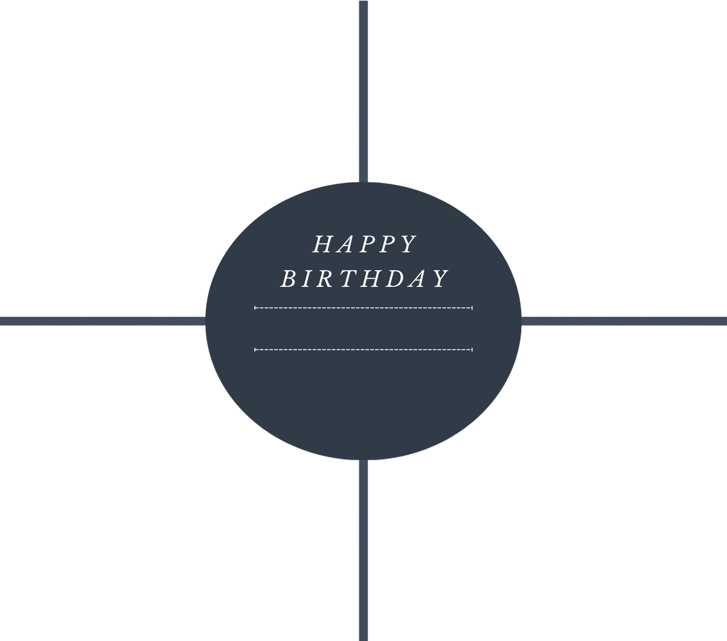 Happy Birthday 4 Image Slate - Luxe-Custom-Designer