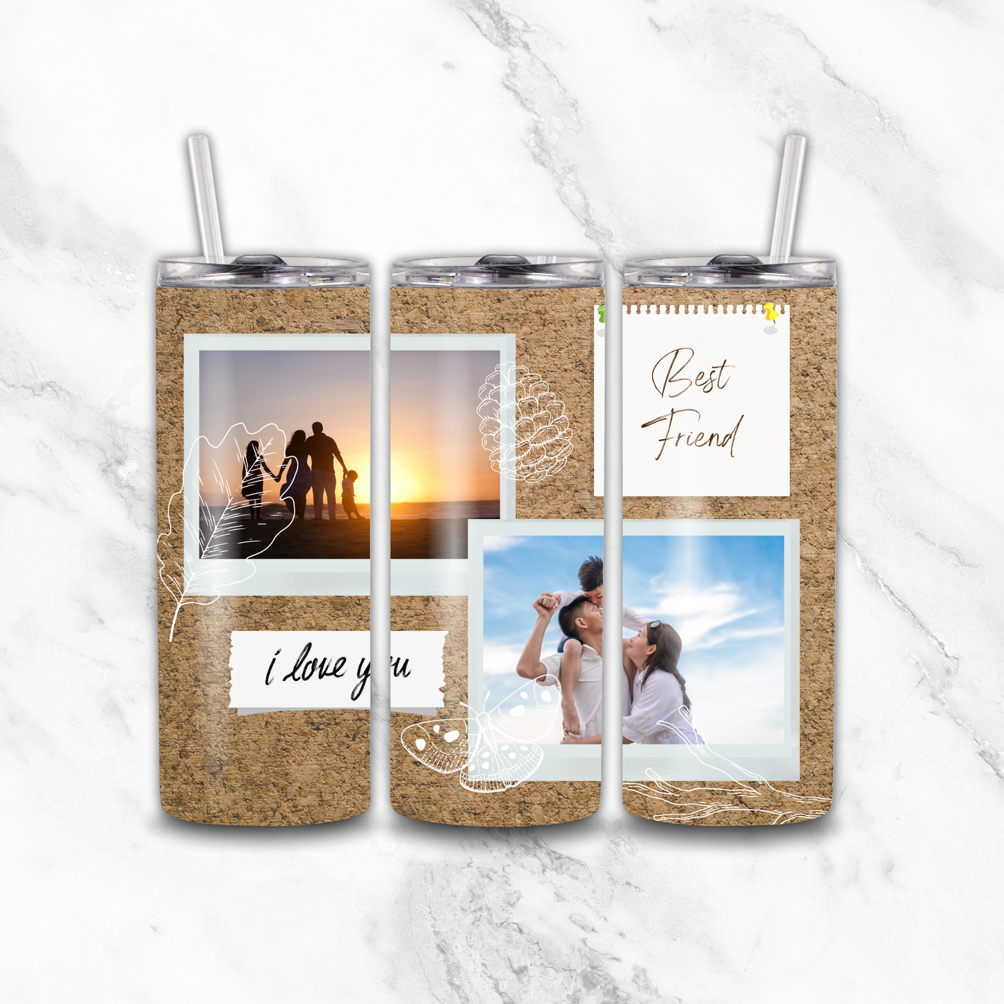 2 Image love tumbler