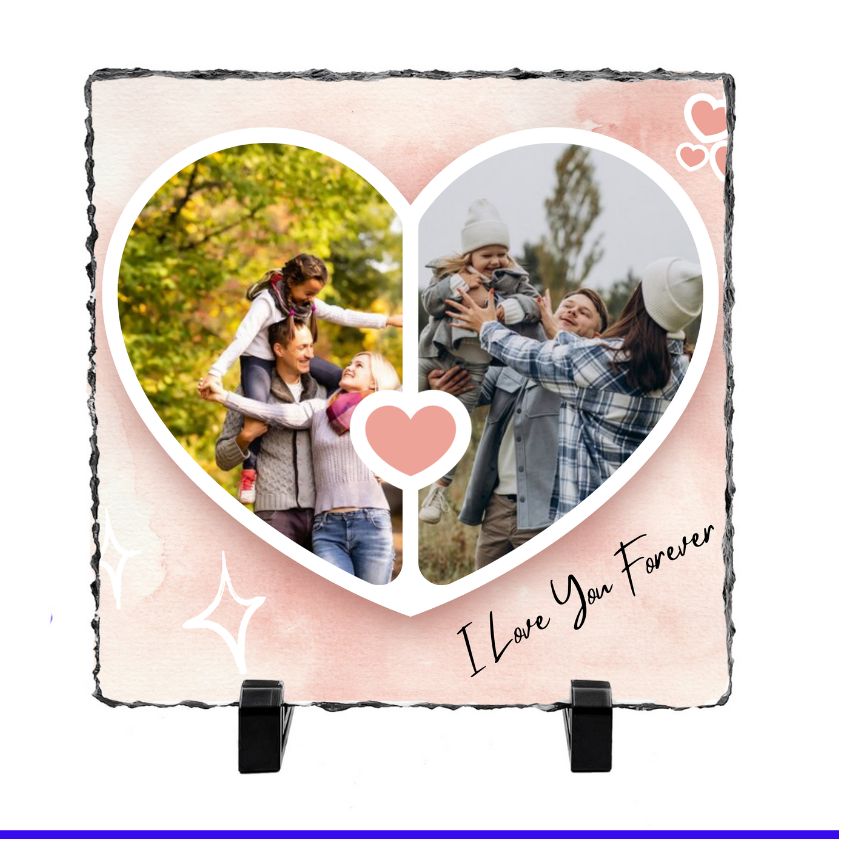 Heart Photo Slate - Luxe-Custom-Designer