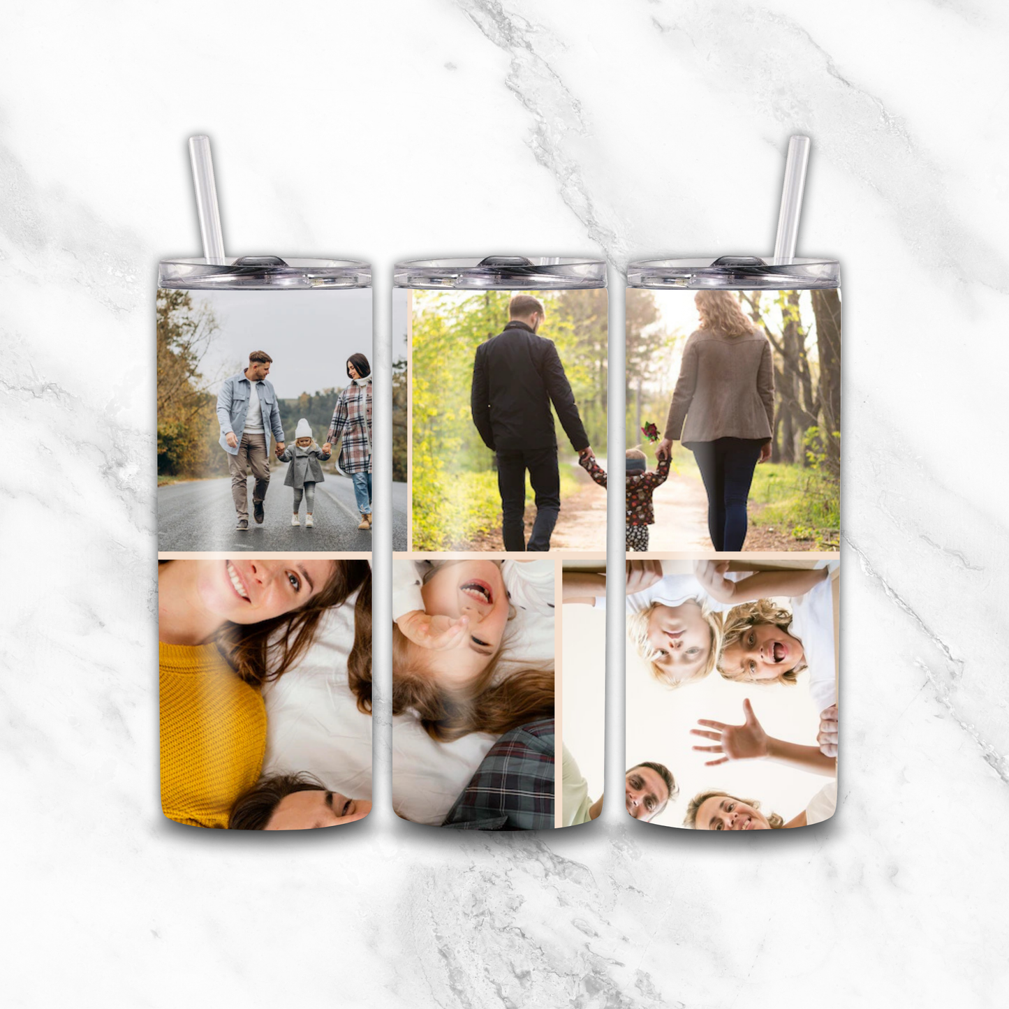 4 image photo tumbler