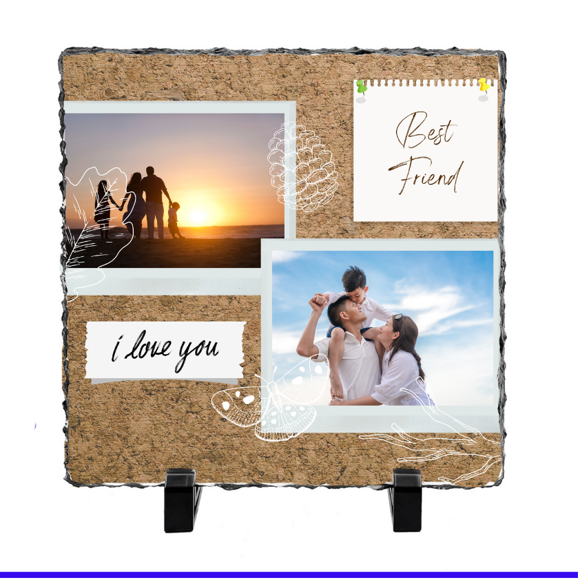 2 Image Friends Slate - Luxe-Custom-Designer