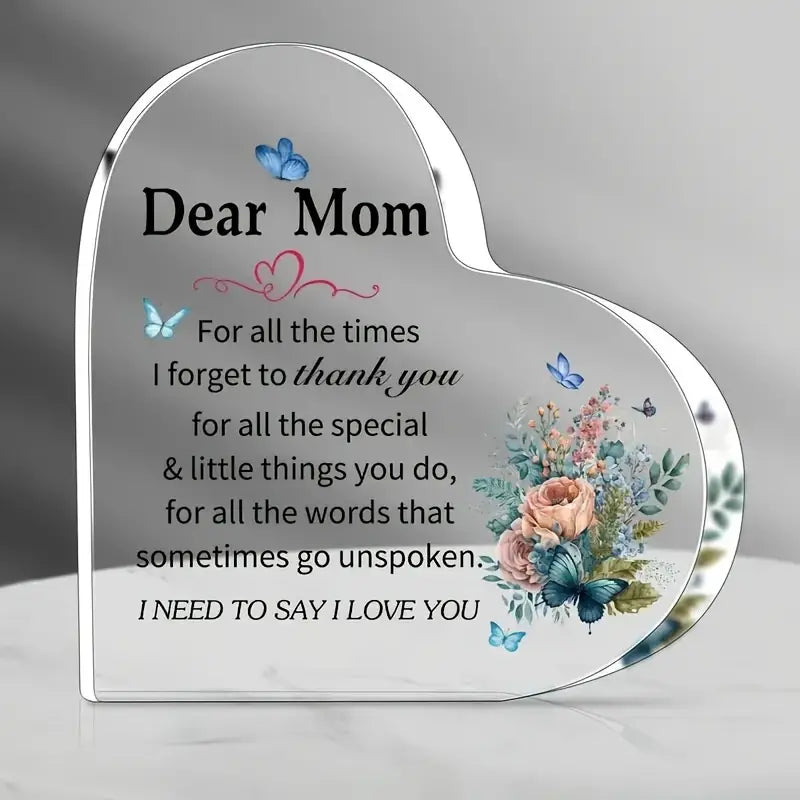 Dear Mum Plaque 10cm - Luxe Custom Designer