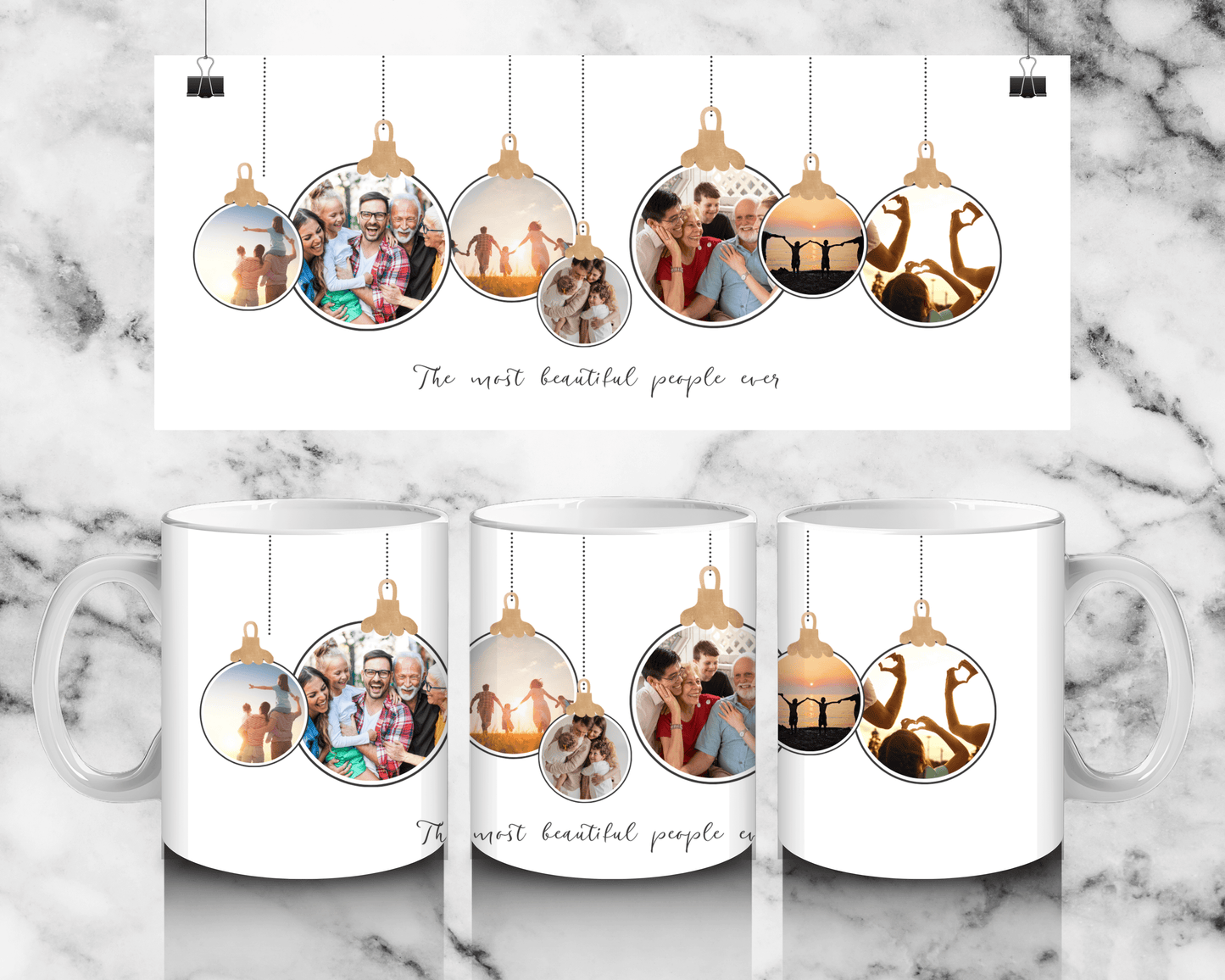 7 photo Bauble mug - Luxe-Custom-Designer