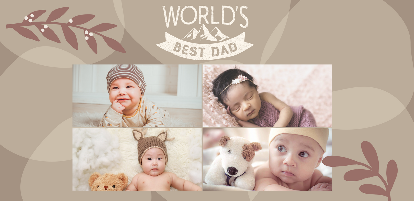 4 Image worlds best dad mug