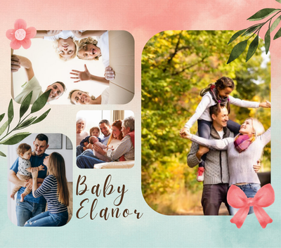 4 Image Photo Slate With Text - Luxe Custom Designer