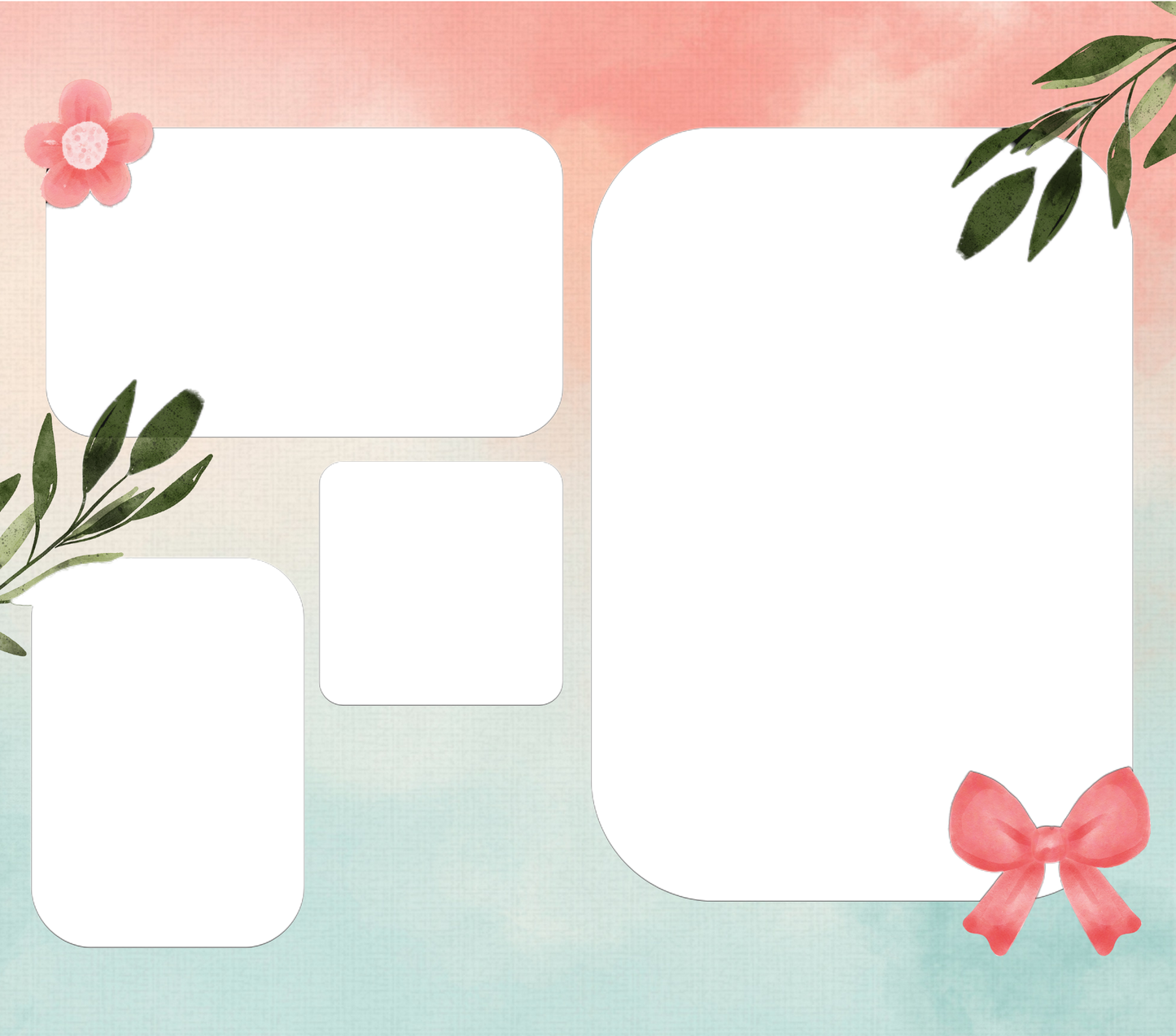 4 Image Photo Slate With Text - Luxe-Custom-Designer