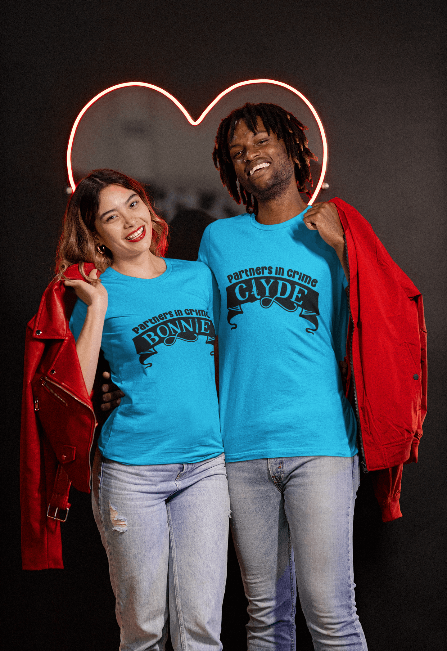 Bonnie & Clyde Matching T-Shirt set - Luxe Custom Designer