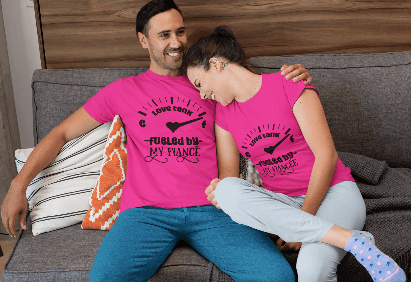 Fueled By my Fiancé T-Shirt Set - Luxe-Custom-Designer