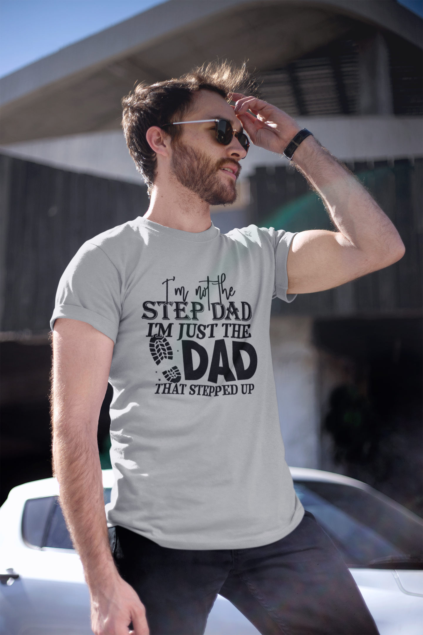 Step dad - Dad T-shirt - Luxe Custom Designer