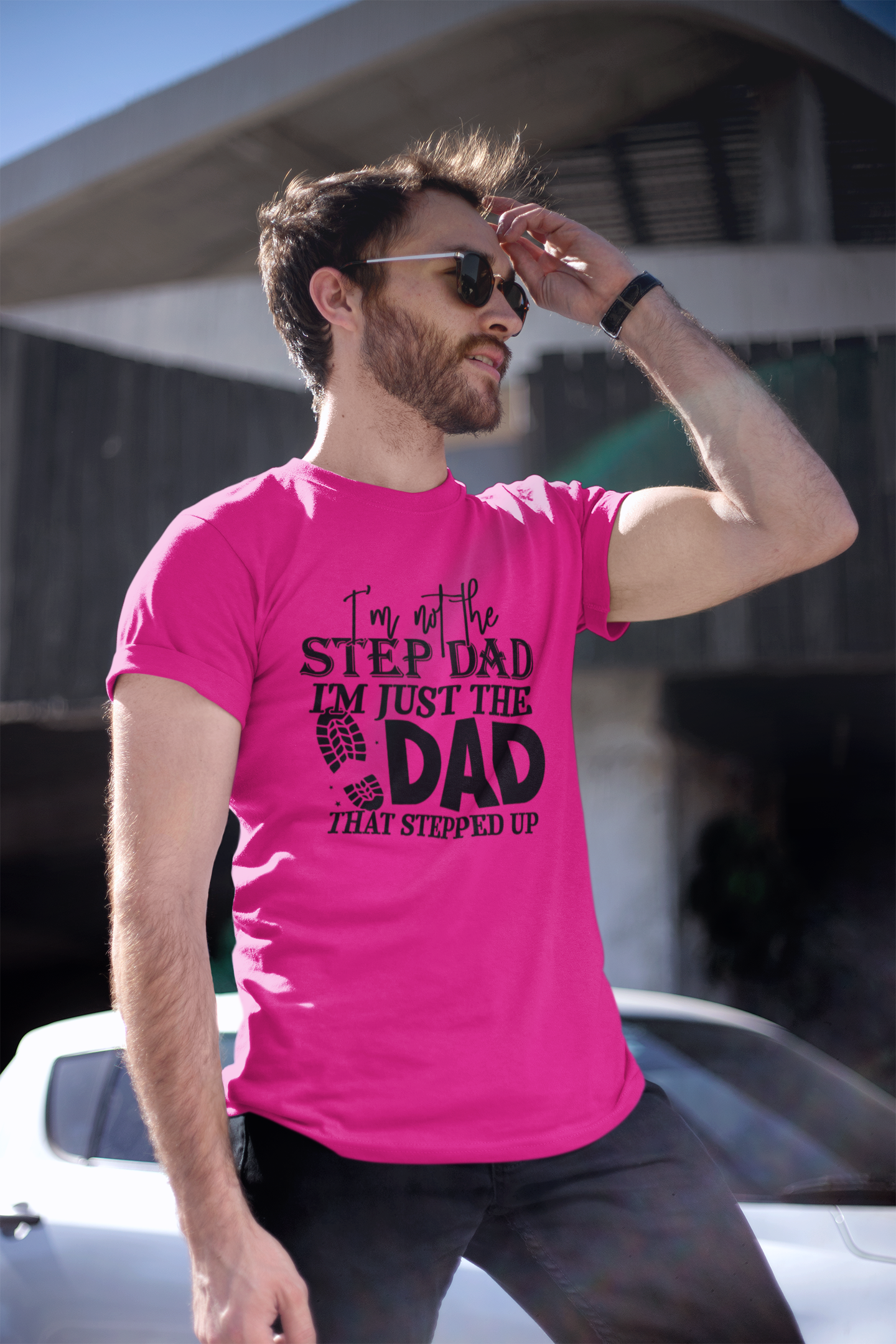 Step dad - Dad T-shirt - Luxe Custom Designer