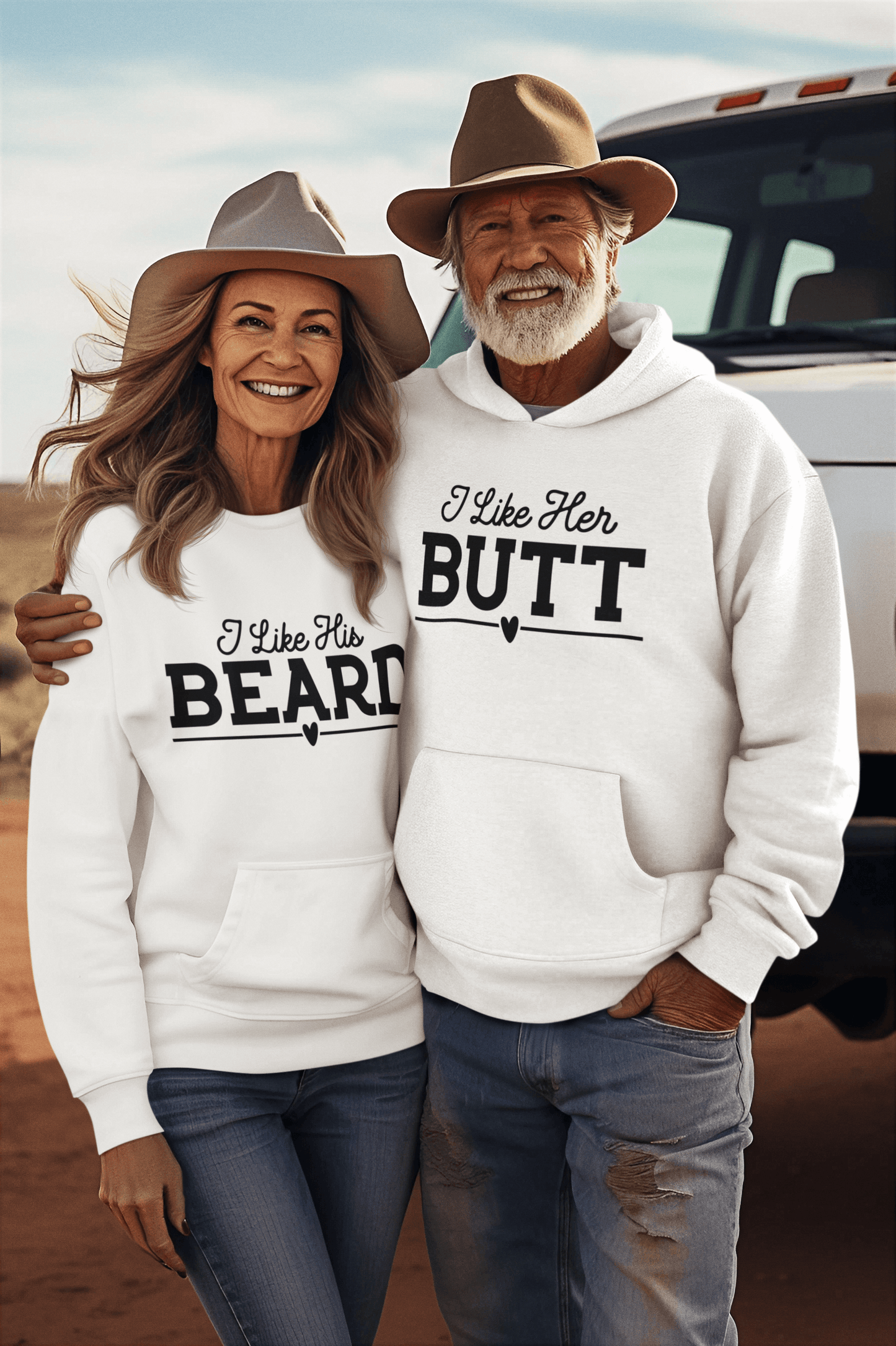 Beard and Butt Matching Hoodie Set - Luxe-Custom-Designer