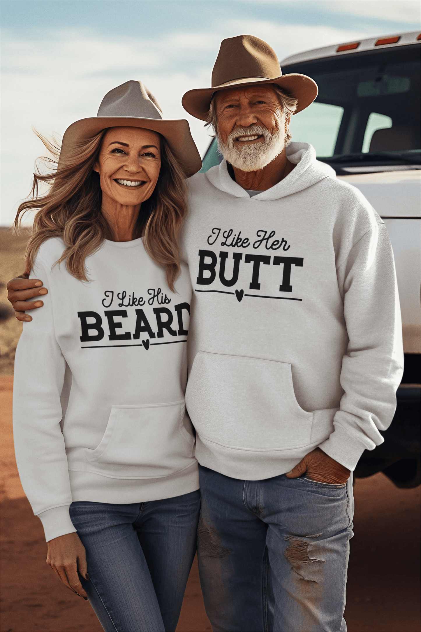 Beard and Butt Matching Hoodie Set - Luxe-Custom-Designer