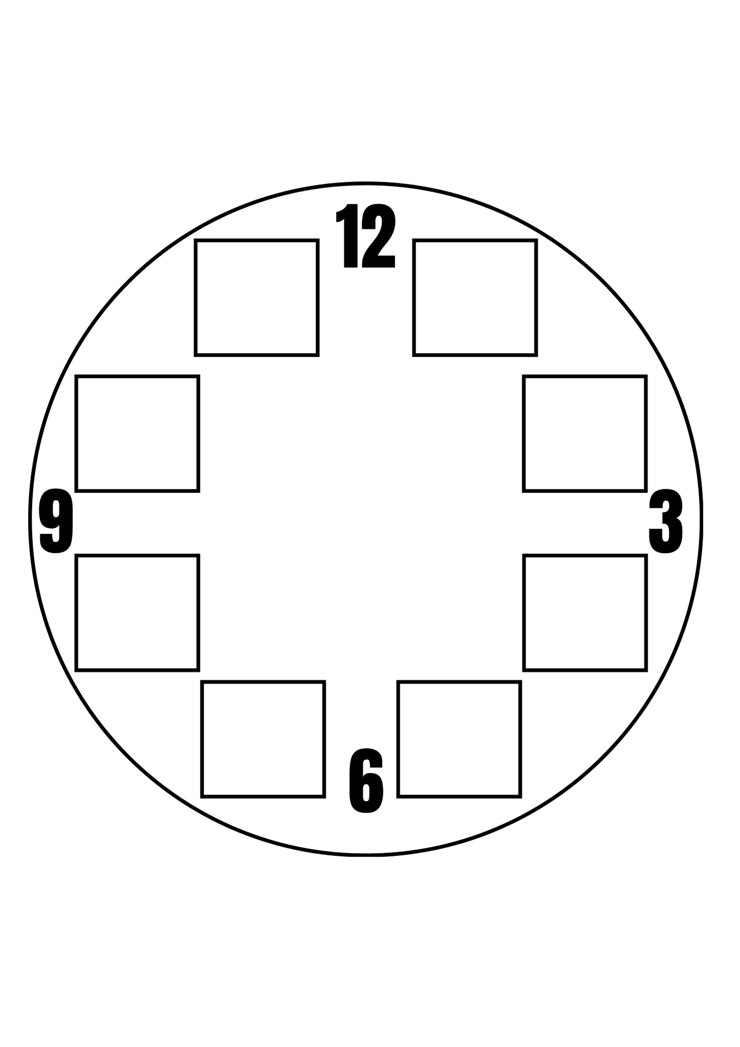 8 Panel Photo Clocks - Luxe Custom Designer