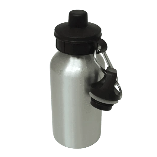 Aluminium Water Bottle 400ml Silver