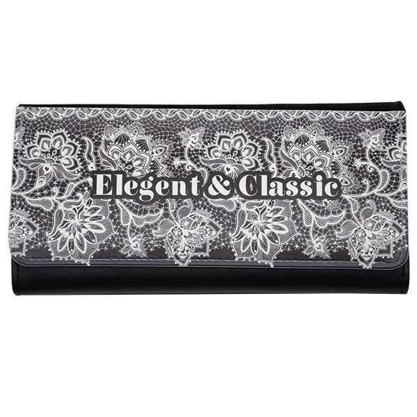 Large Leather Purse - Black + giftbox