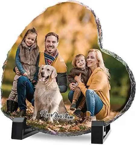 Rock Photo Slate - Heart Medium