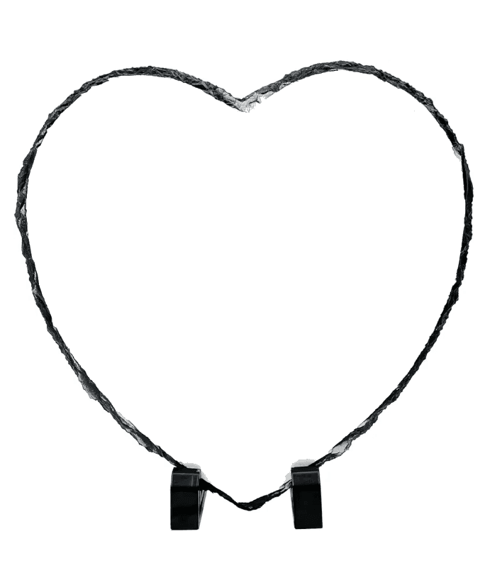 Rock Photo Slate - Heart Small 13.5cm by 13.5 cm