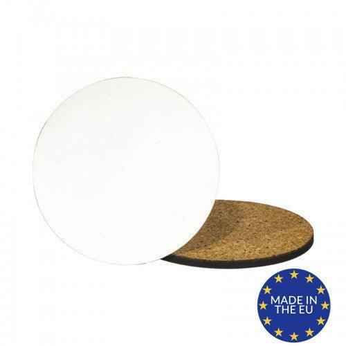 Round MDF Coaster With Cork