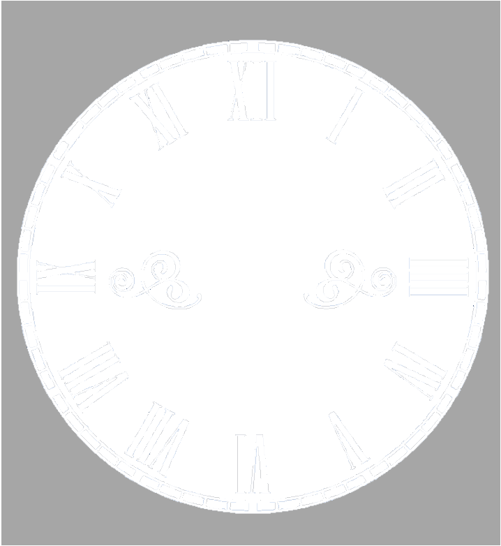 Single photo clock 20cm - Luxe Custom Designer