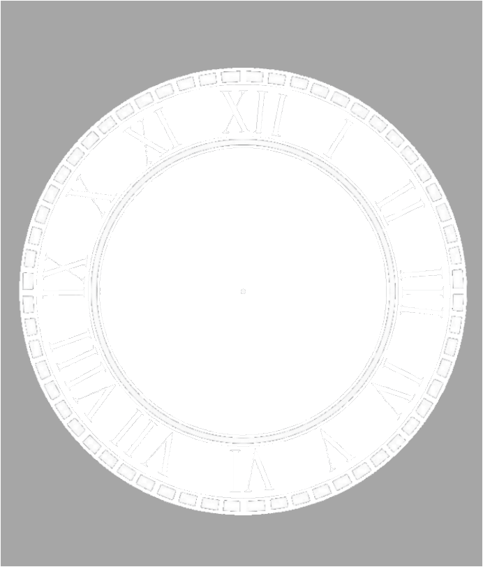 Single photo clock 20cm - Luxe Custom Designer