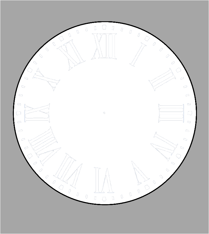 Single photo clock 20cm - Luxe Custom Designer