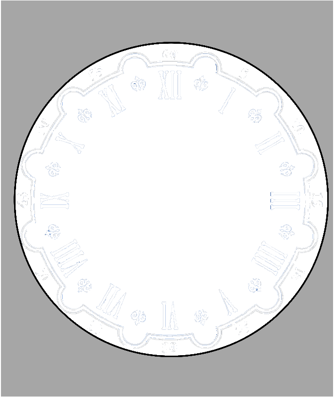 Single photo clock 20cm - Luxe Custom Designer