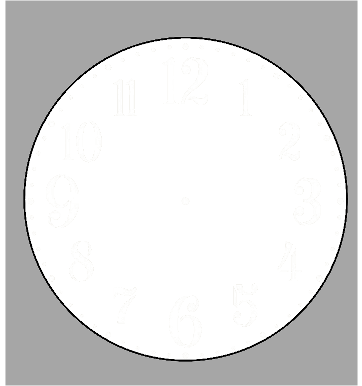 Single photo clock 20cm - Luxe Custom Designer