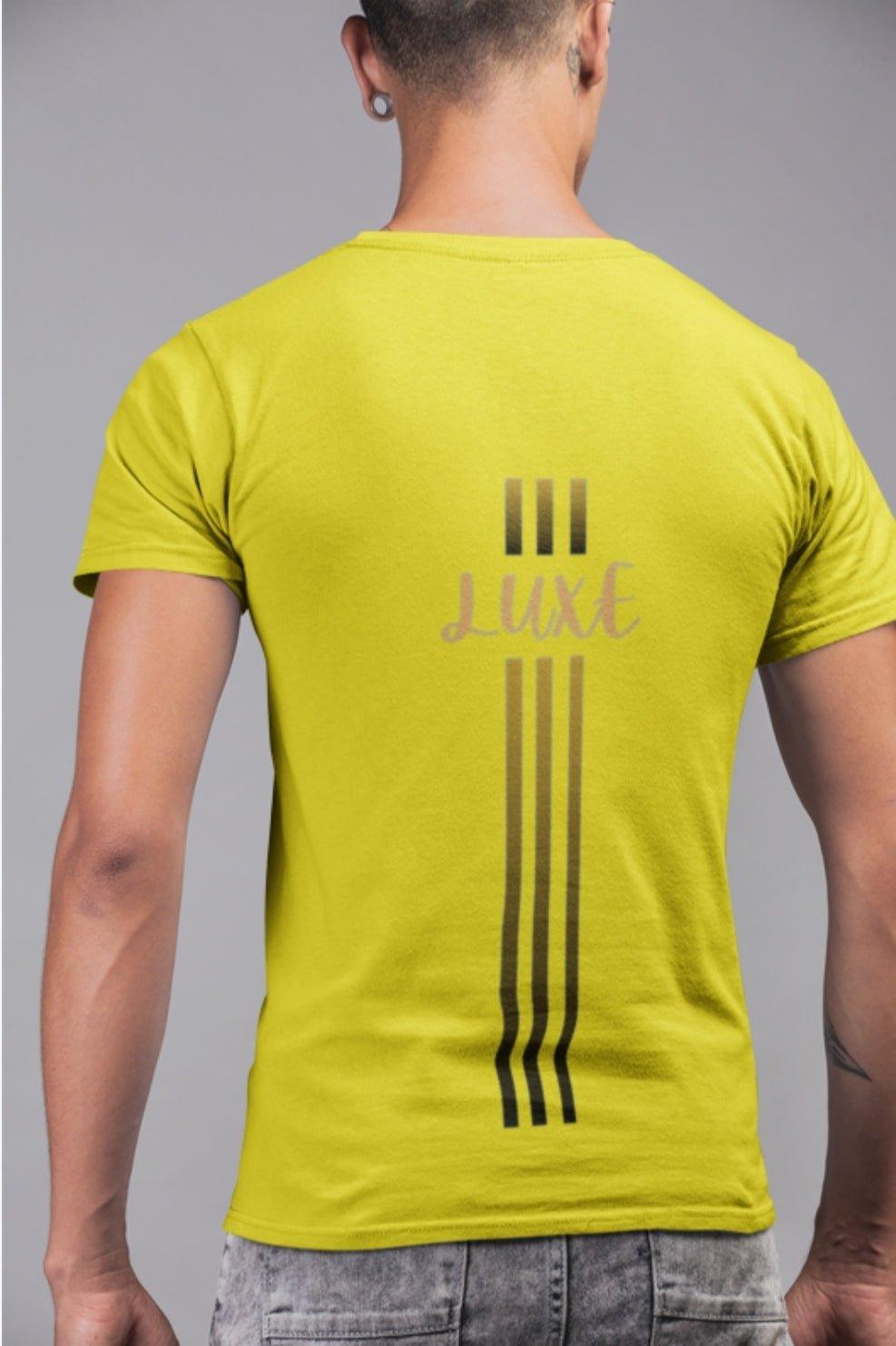 Triple Vertical Luxe T-Shirt - Luxe-Custom-Designer