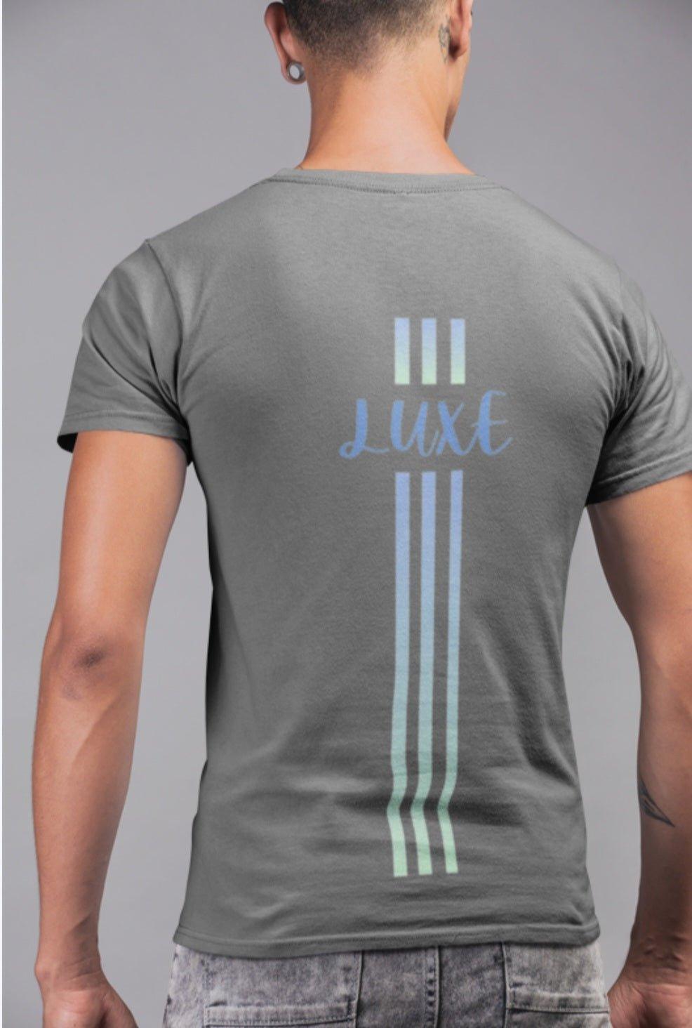 Triple Vertical Luxe T-Shirt - Luxe Custom Designer