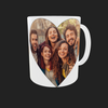 Double Heart Photo Mug - Luxe Custom Designer