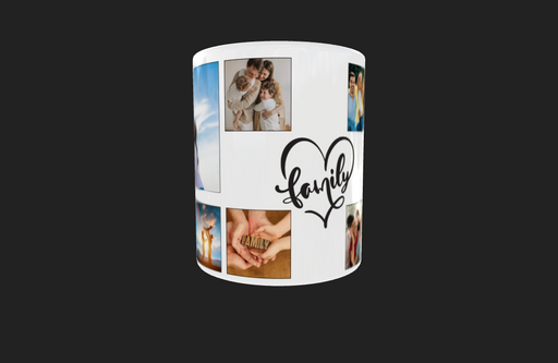 10 Panel Family Photo Mug