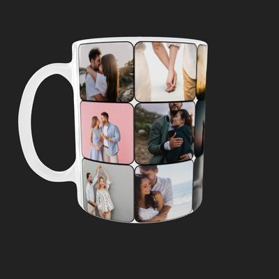 18 Panel Collage Photo Mug