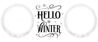 Hello Winter Mug 2 x Photo - Luxe Custom Designer