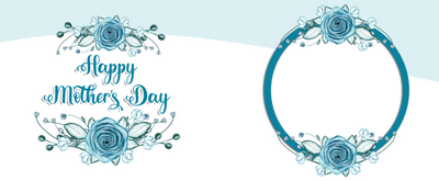 Mothers day Blue rose Photo Mug - Luxe Custom Designer