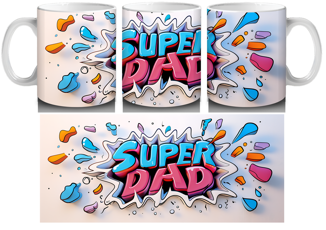 Super Dad Mug - Luxe Custom Designer