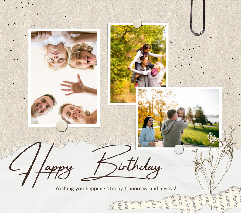 Birthday 3 Image Slate