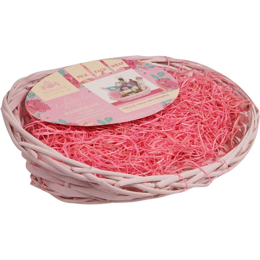 Pink Hamper Basket - Luxe-Custom-Designer