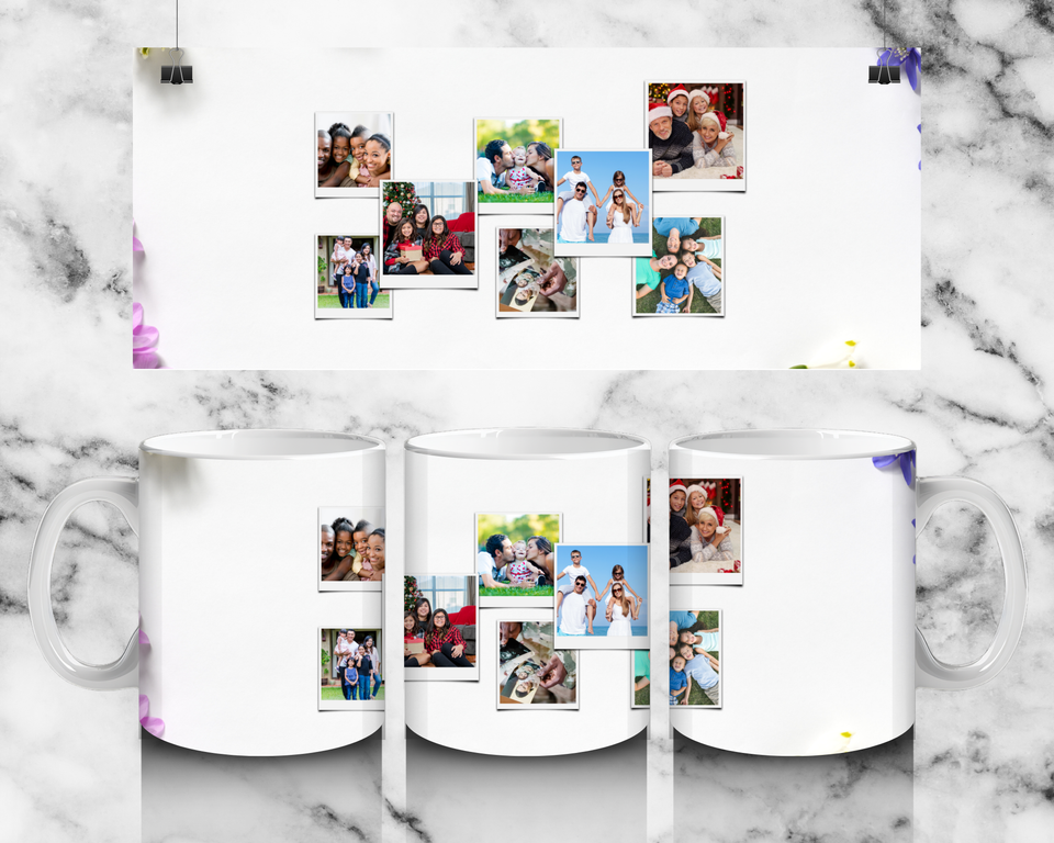 8 panel decorative Mug - Luxe Custom Designer