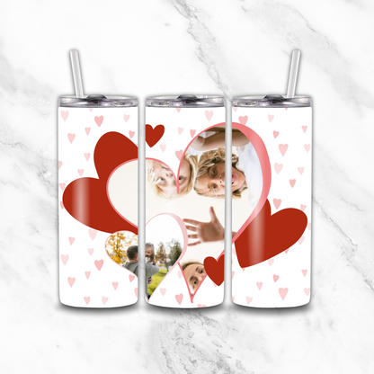 2 Heart 20oz Tumbler - Luxe Custom Designer