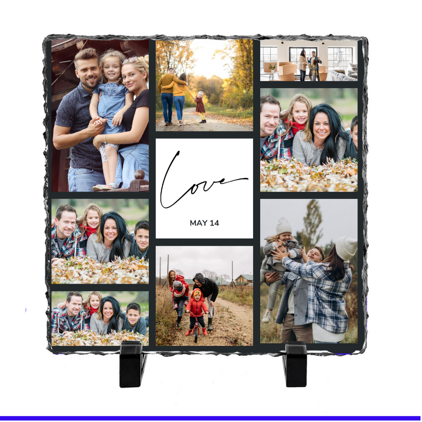 Love 8 Panel Photo Slate - Luxe Custom Designer