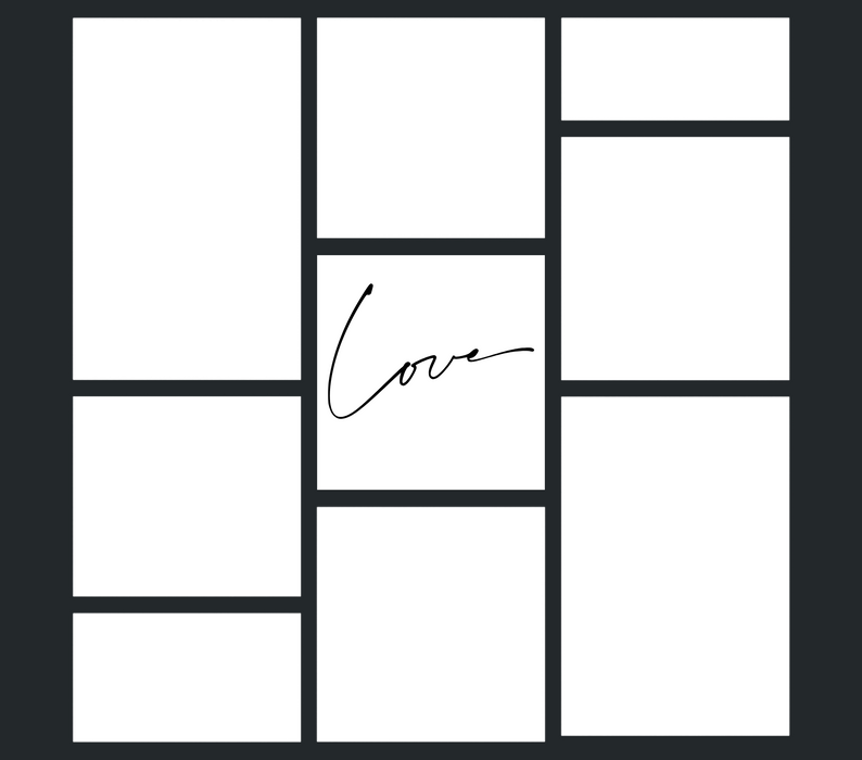 Love 8 Panel Photo Slate